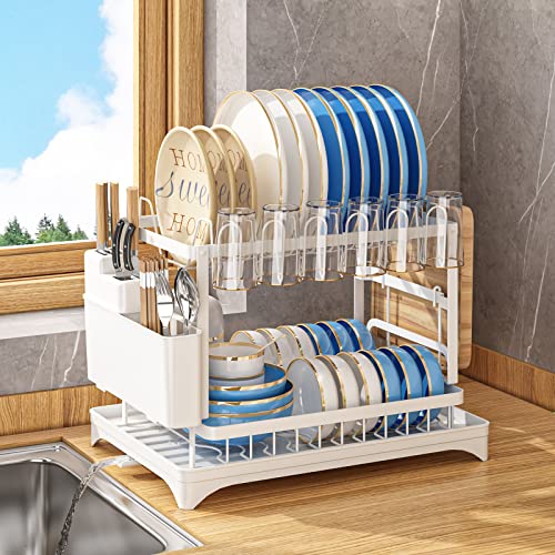50% Off AIDERLY 2-Tier Dish Rack with Utensil Basket - Image 2