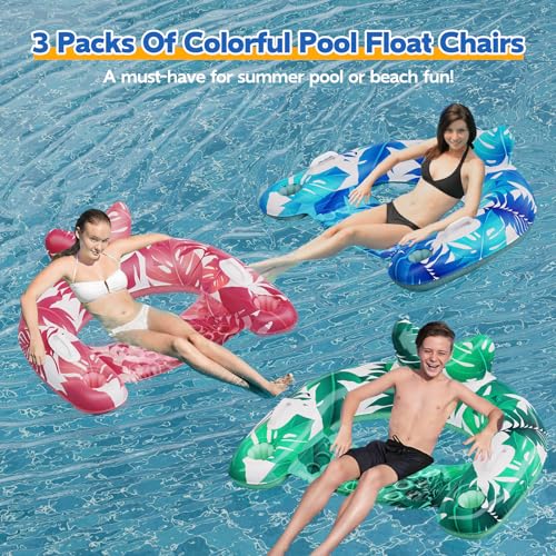 38% Off KEUCL Pool Floats 3-Pack with Cup Holders - Image 3