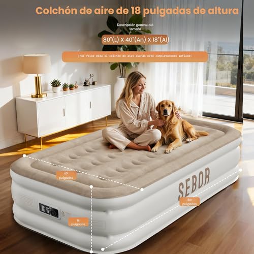 Save 26% on Sebor Twin Air Mattress with Built-in Pump - Image 3