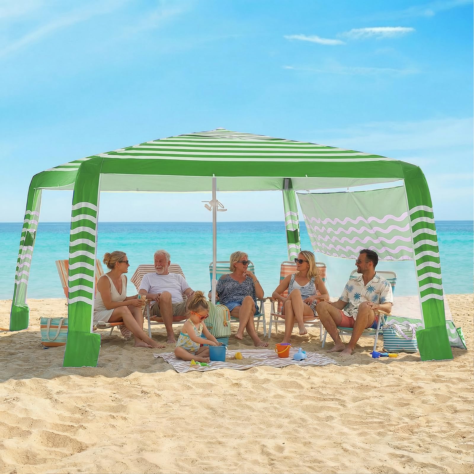 Save 32% on Zeraty 8x8 Beach Cabana with UPF 50+