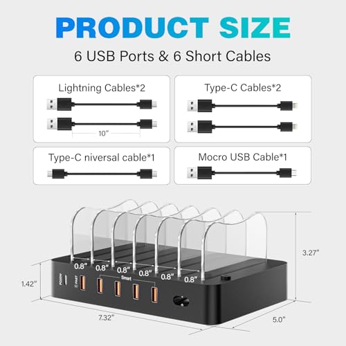 68W 6-Port Charging Station: 8% Off for Apple Devices - Image 4