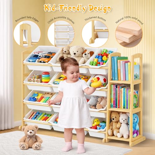49% Off Etitlly Kids Toy Storage Organizer with 16 Bins - Image 4