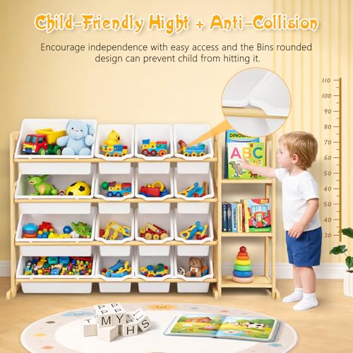 49% Off Etitlly Kids Toy Storage Organizer with 16 Bins - Image 5