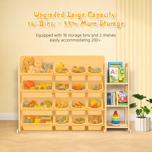 49% Off Etitlly Kids Toy Storage Organizer with 16 Bins - Image 6