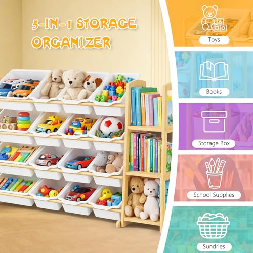 49% Off Etitlly Kids Toy Storage Organizer with 16 Bins - Image 7