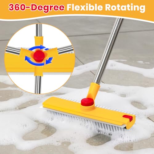 50% Off REEWII 64in Floor Scrub Brush with Scraper - Image 3
