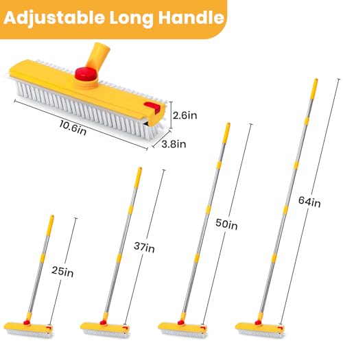 50% Off REEWII 64in Floor Scrub Brush with Scraper - Image 6