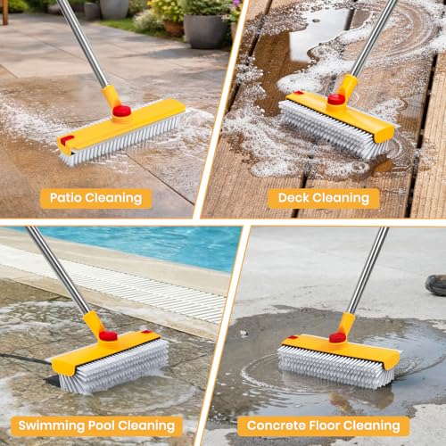 50% Off REEWII 64in Floor Scrub Brush with Scraper - Image 7