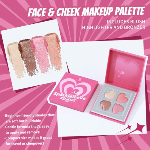 Color Nymph Face & Cheek Palette - Blush, Bronzer, Highlighter - Image 3