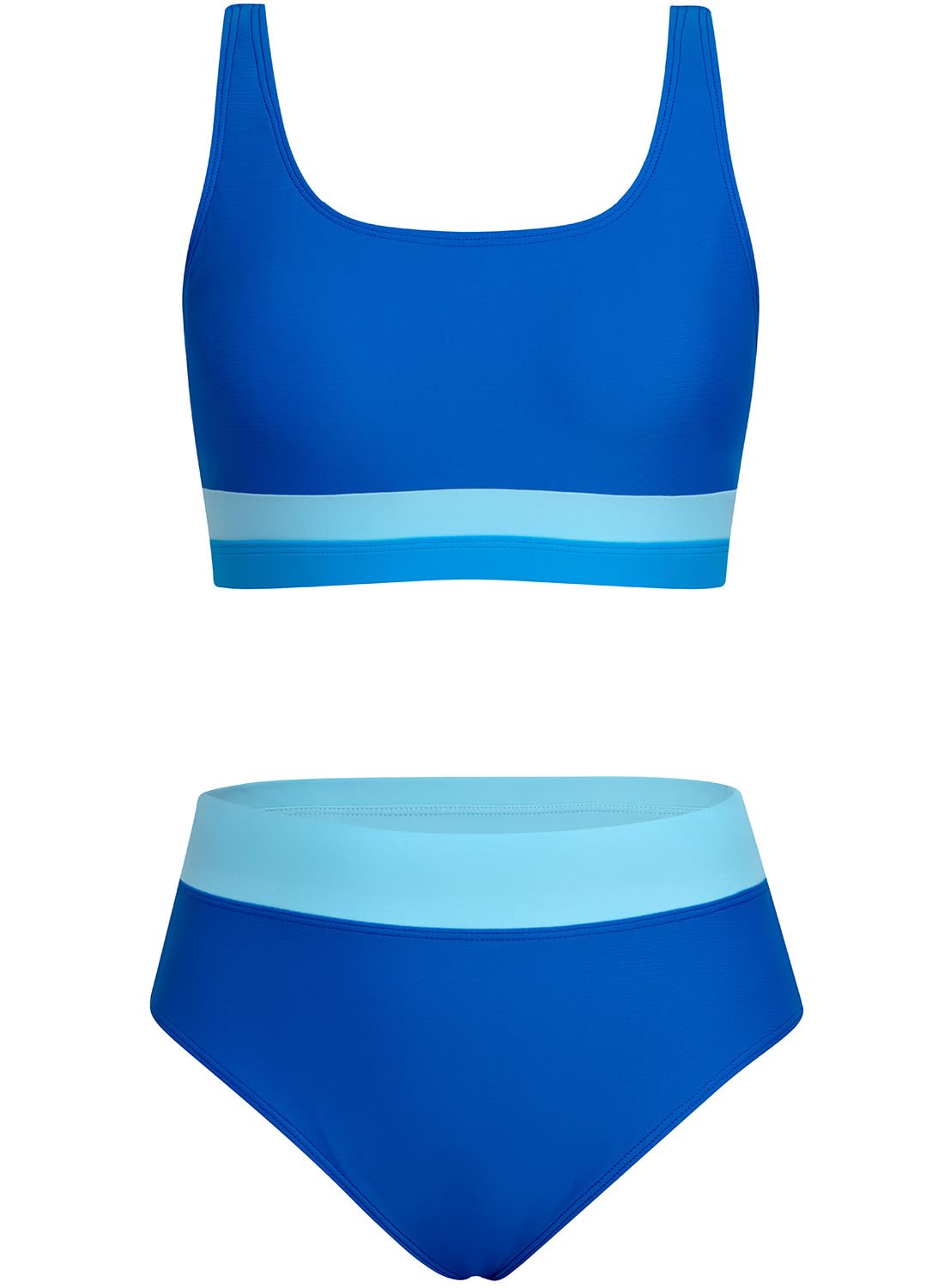 Save 52% on Alakuoti Girls Color Block Bikini Set - Image 1