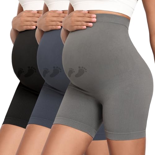 Save 5% on Maternity Biker Shorts with Pockets - Image 2