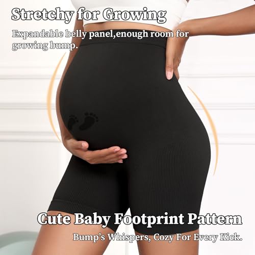 Save 5% on Maternity Biker Shorts with Pockets - Image 3
