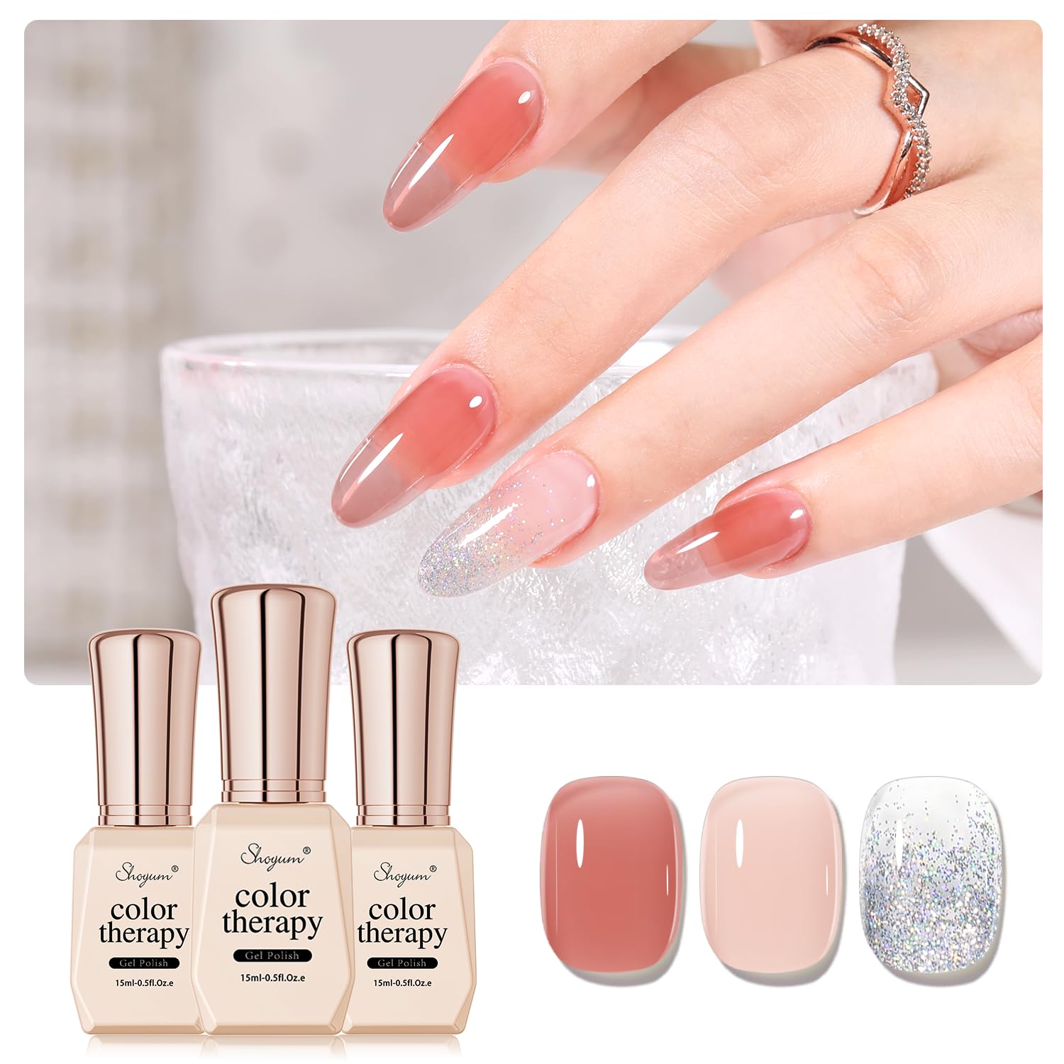 Save 10% on SHOYUM Jelly Nude Gel Nail Polish Set