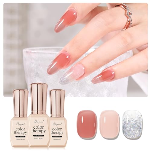 Save 10% on SHOYUM Jelly Nude Gel Nail Polish Set - Image 2