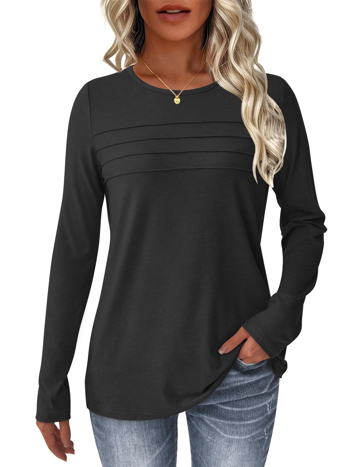 50% Off NORACORA Long Sleeve Tunic Top for Women
