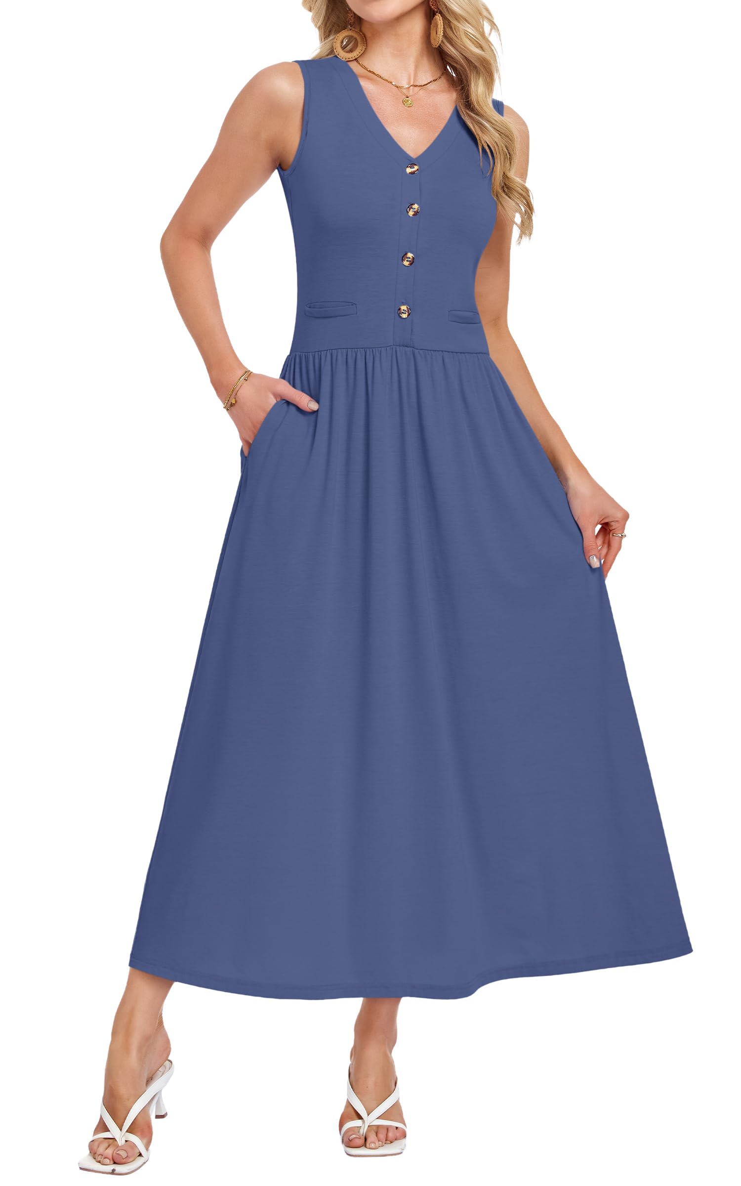 50% Off MOLERANI Women's Flowy Sundress with Pockets