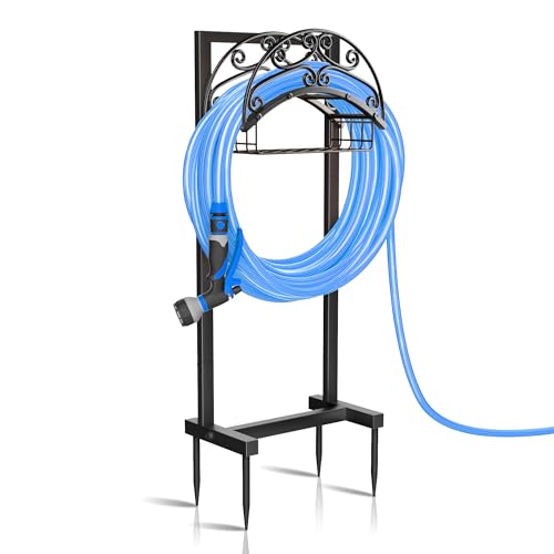 14% Off Heavy Duty Garden Hose Holder with Storage Basket - Image 2