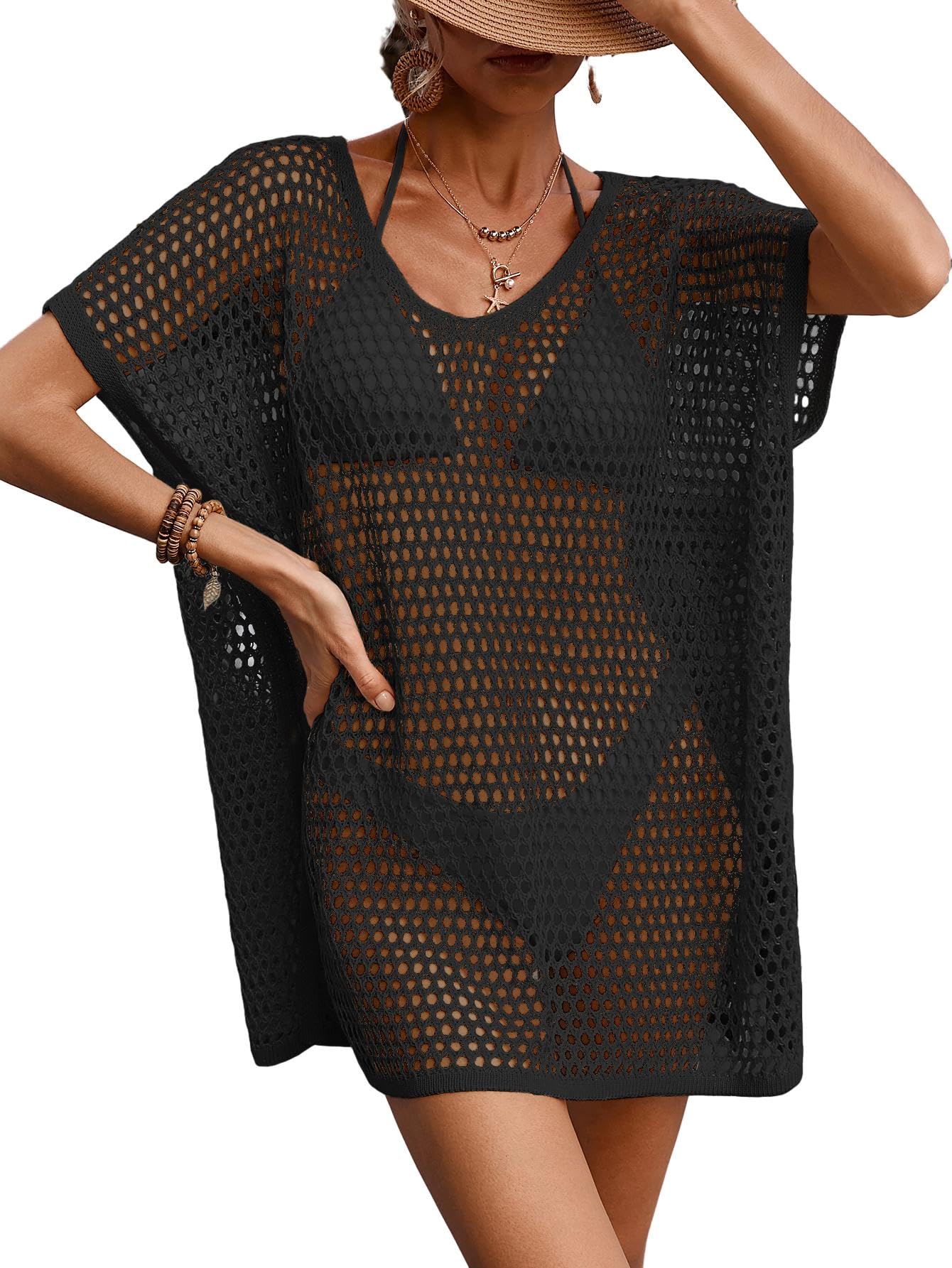 70% Off BreathSunny Boho Crochet Swimsuit Coverup Dress