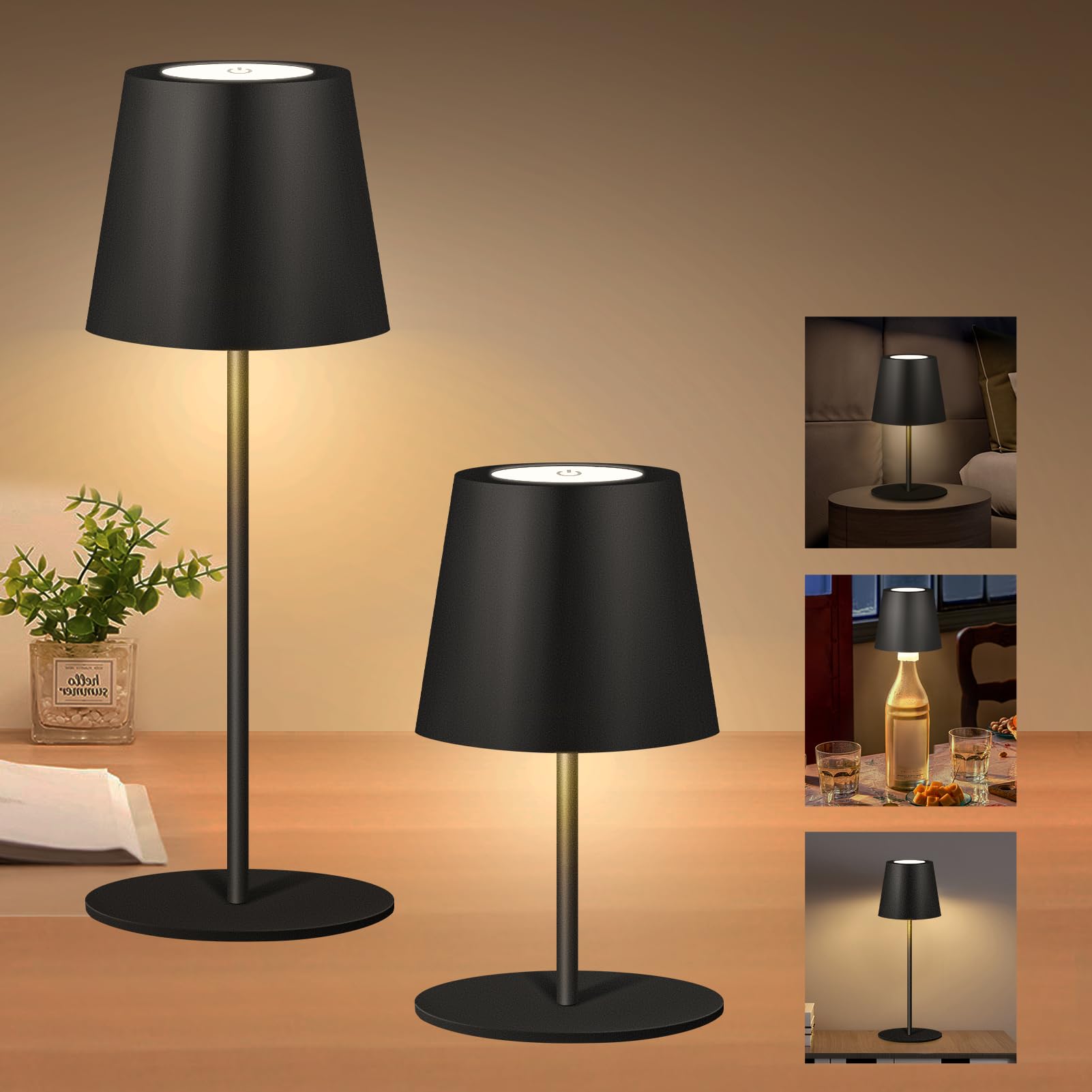 13% Off 2-Pack Cordless Rechargeable Table Lamps