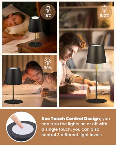 13% Off 2-Pack Cordless Rechargeable Table Lamps - Image 4