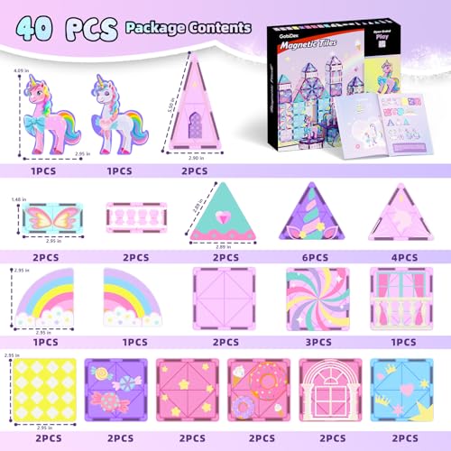 23% Off GobiDex Unicorn Magnetic Building Blocks for Girls - Image 7