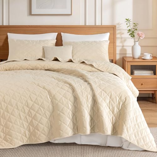 50% Off Luxury Velvet Quilt Set Queen Size 3 Piece - Image 3