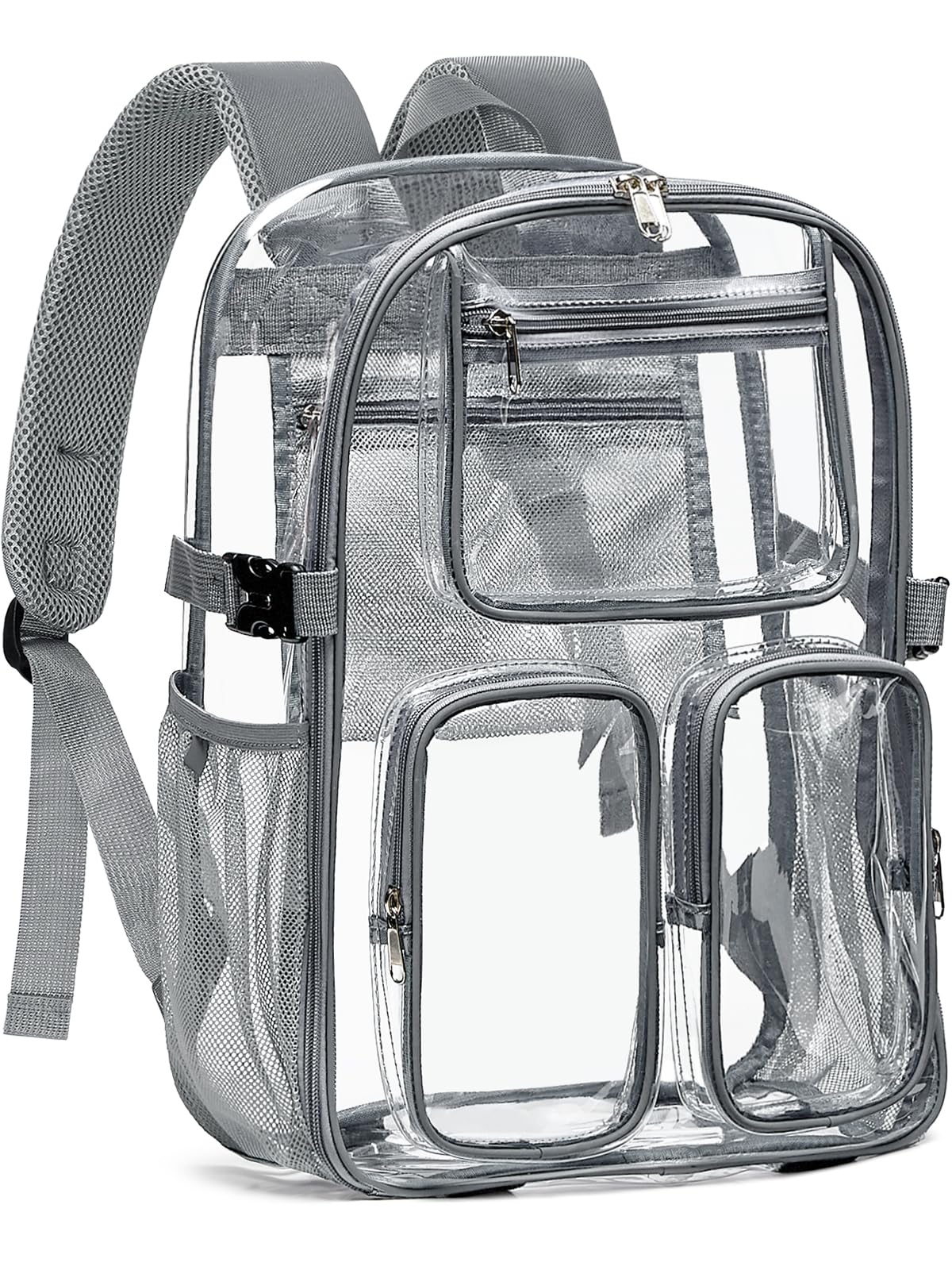 50% Off Clear Backpack with Reflective Strips & TPU Design