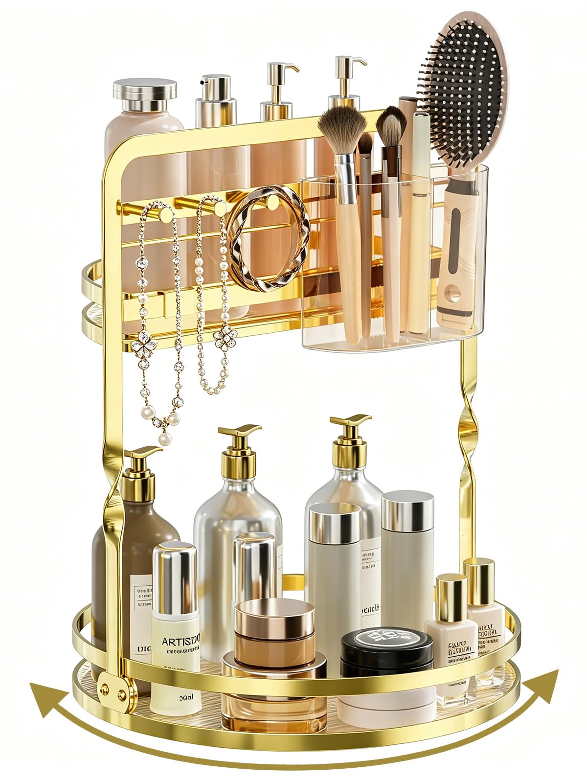 Save with Code: 50% Off DUANFEE 360° Rotating Makeup Organizer