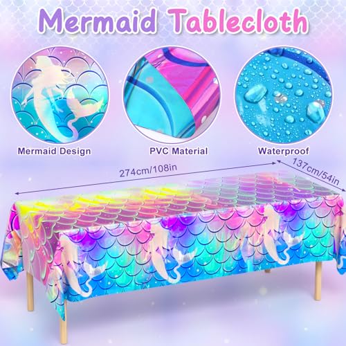 50% Off Winrayk Purple Mermaid Party Decorations Bundle - Image 6