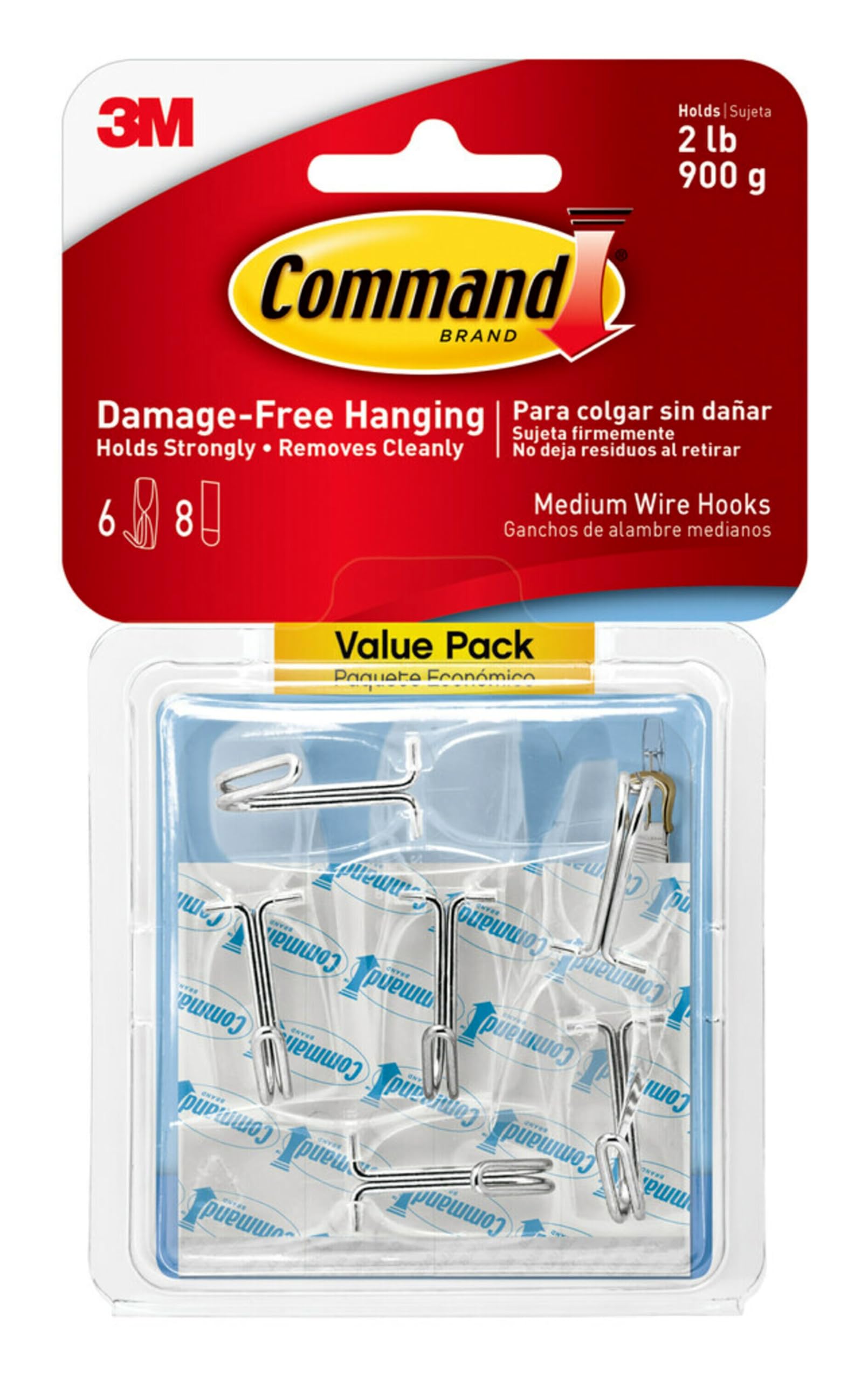 57% Off Command Clear Wire Toggle Hooks, 6-Pack