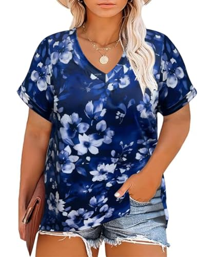 50% Off Plus Size V-Neck Tee for Women (XL-4XL) - Image 2