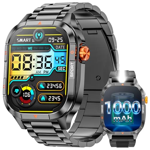 80% Off Smart Watch for Men with 1000mAh Battery & Flashlight - Image 2