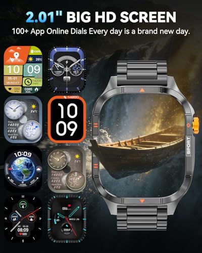 80% Off Smart Watch for Men with 1000mAh Battery & Flashlight - Image 6