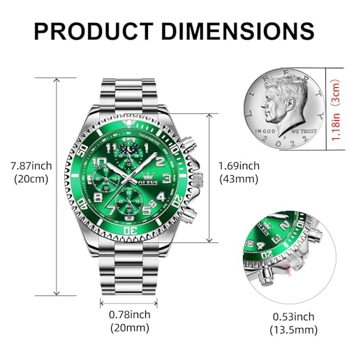 71% Off OLEVS Men's Chronograph Moon Phase Watch - Image 5