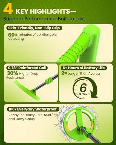 9% Off: GreenRex Metal Detector for Kids 3-12, LED Coil - Image 6