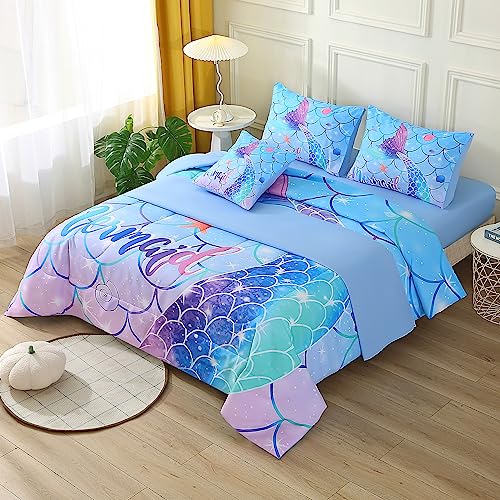 50% Off JQinHome Mermaid Comforter Set Twin Size - Image 5