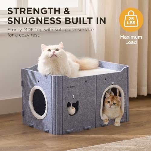 30% Off Joydeco Extra Wide Cat House for Indoor Cats - Image 5