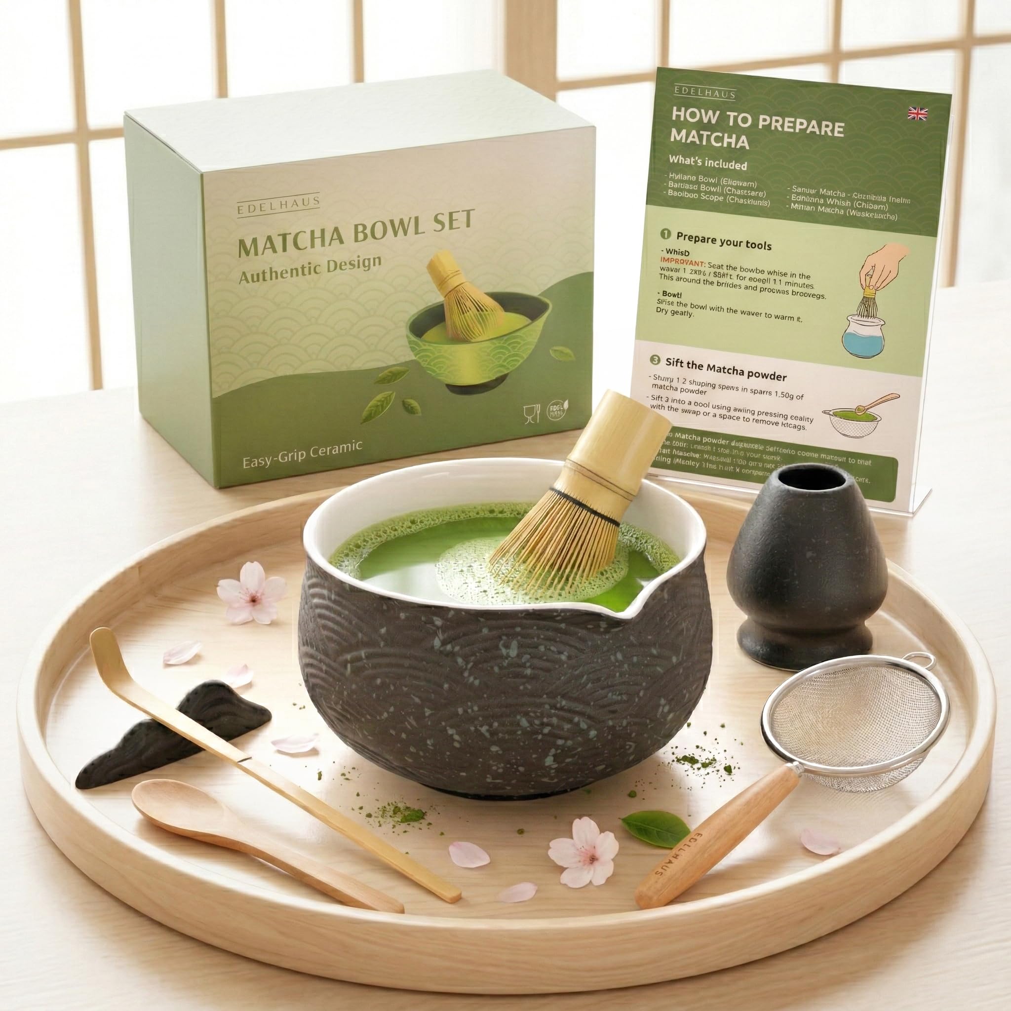 Save 44% on EDELHAUS Complete Matcha Kit Whisk Set - Image 1