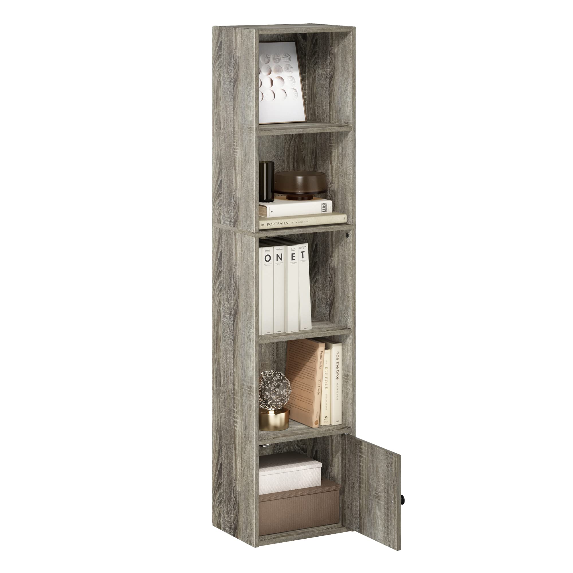 Save 40% on Furinno 5-Tier Bookshelf with Storage - Image 1