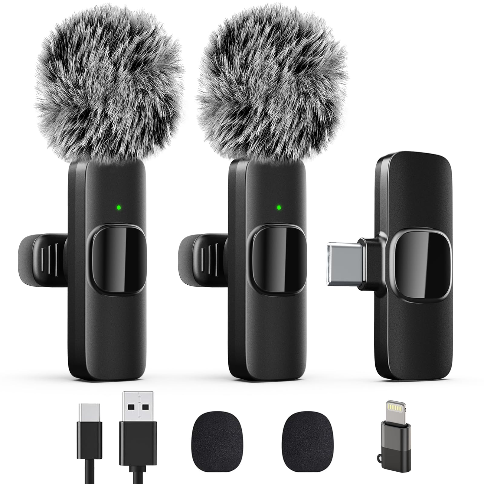 Wireless Lavalier Mic for iPhone - 2 Pack at $9.99
