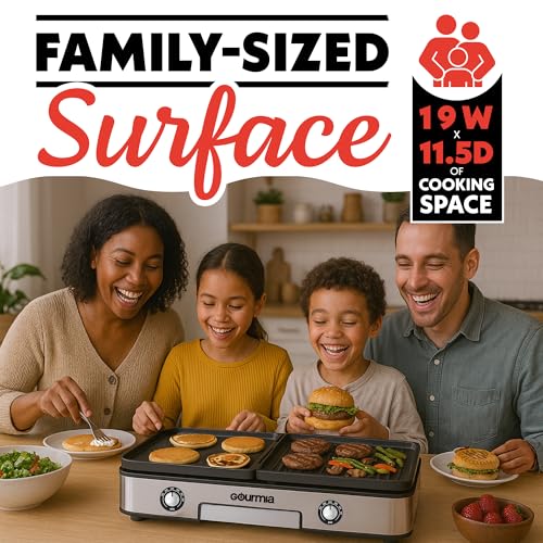 44% Off Gourmia 3-in-1 Indoor Grill & Griddle - Image 8