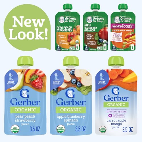 5% Off Gerber Organic Baby Food Variety Pack - 18 Pouches - Image 5