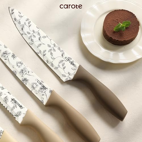 40% Off CAROTE 12PCS Knife Set with Nonstick Coating - Image 7