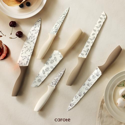 40% Off CAROTE 12PCS Knife Set with Nonstick Coating - Image 8