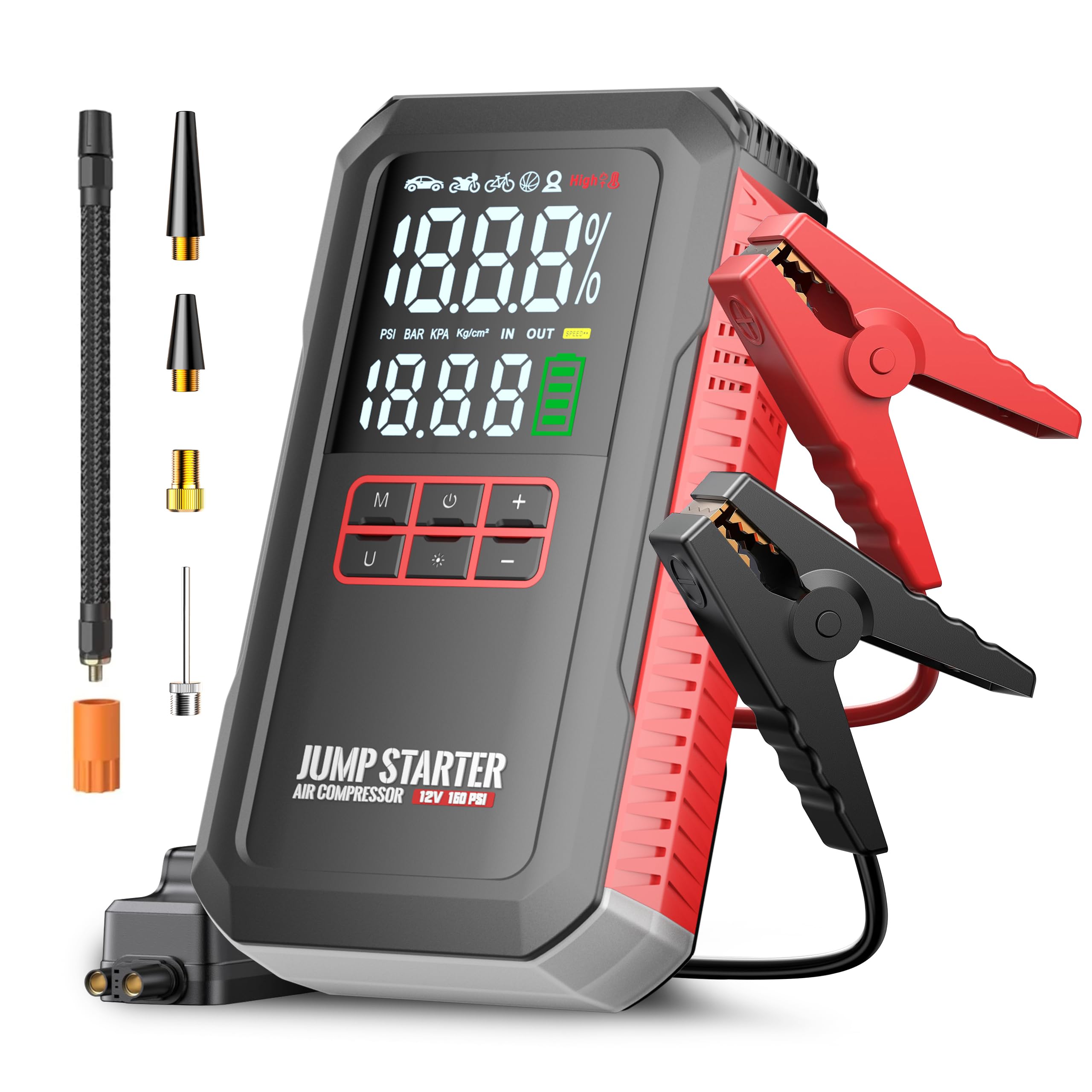 57% Off 5000A Jump Starter with Air Compressor Code