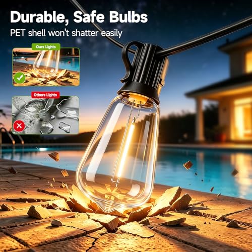 50% Off oneup 200FT Outdoor String Lights - Image 8
