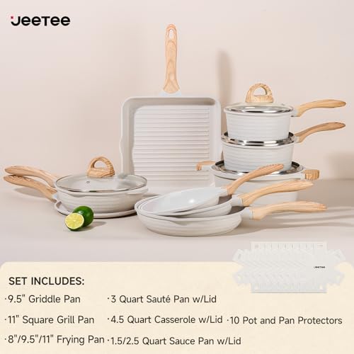 45% Off JEETEE 23pc Nonstick Cookware Set, Premium Kitchen Set - Image 3