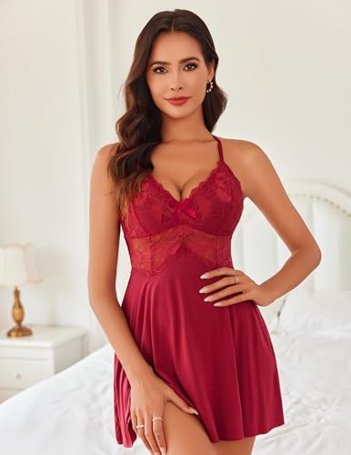 23% Off Avidlove Sexy Lace Babydoll Lingerie Set - Image 6