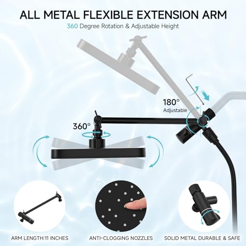 50% Off SR SUN RISE Rain Shower Head with Handheld Combo - Image 7
