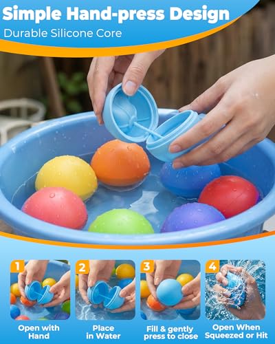 50% Off 15Pcs Reusable Water Balloons for Kids - Image 3